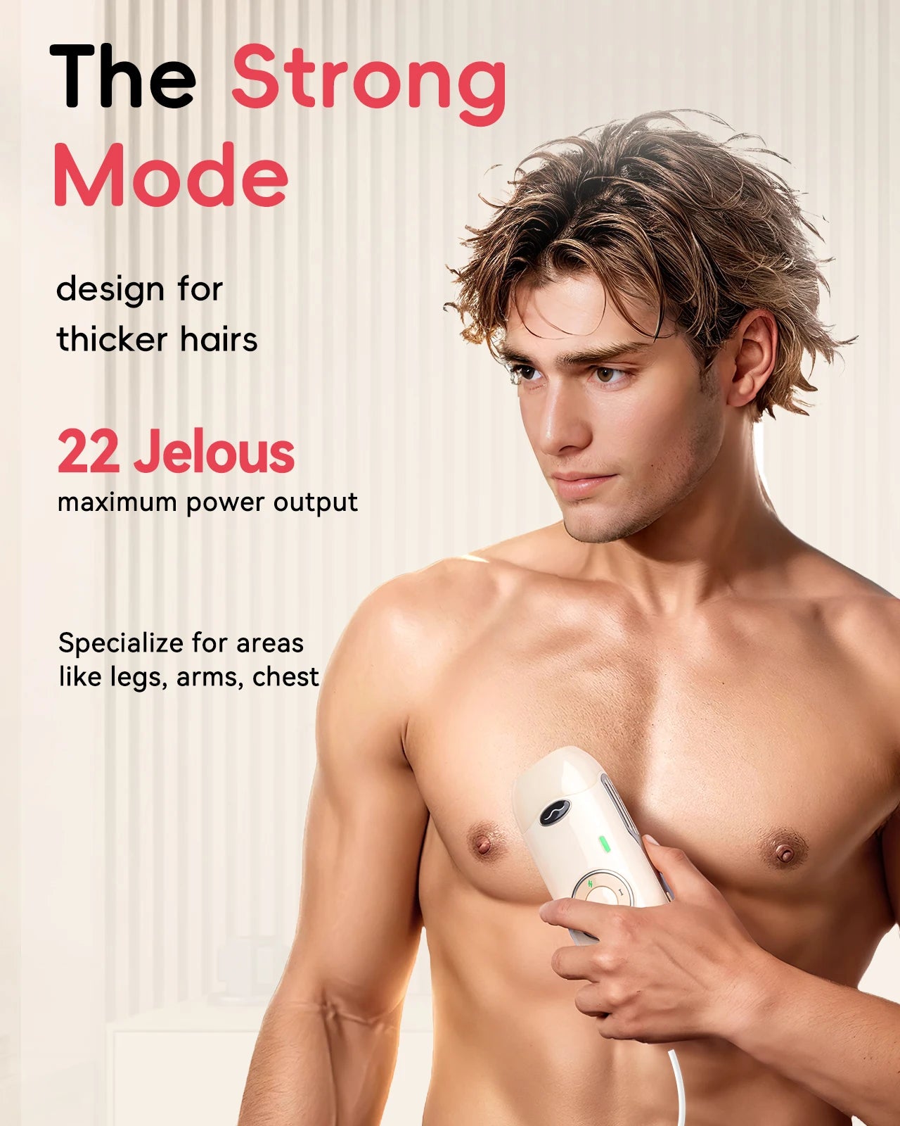 Hair Removal Laser IPL 22J Unlimted IGBT 5.2 cm² light