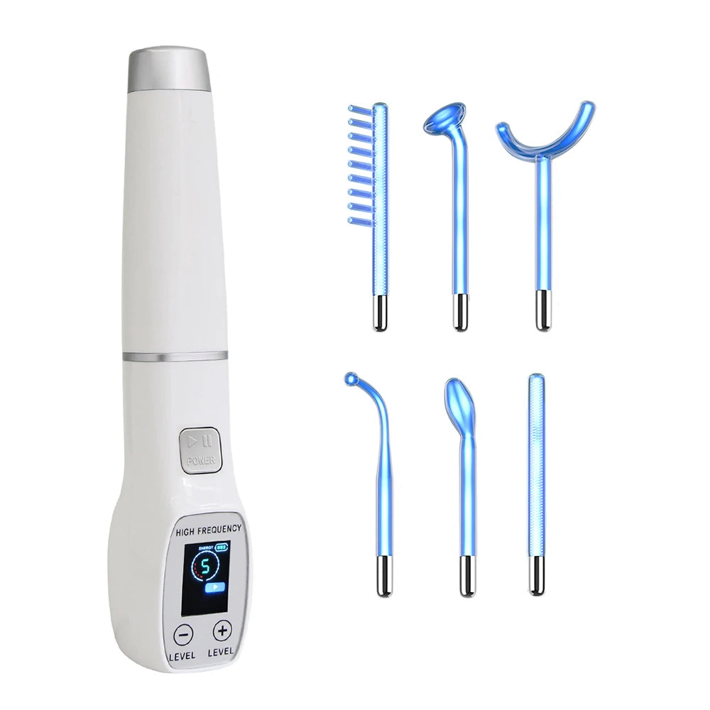 High Frequency Electrode Wand Glass Tube Electrotherapy Acne Spot Remover