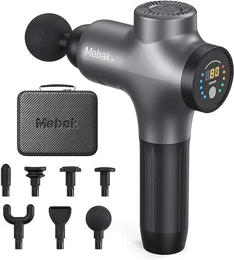 Mebak 3 Massage Gun, Professional Muscle Percussion Massage Gun,Portable Massager Gun for Shoulder Leg Back Body Pain Relief