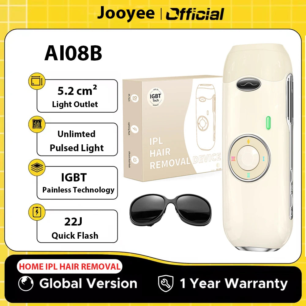 Hair Removal Laser IPL 22J Unlimted IGBT 5.2 cm² light